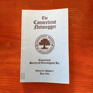 The Connecticut Nutmegger Journal Lot Of 5 Volumes 1994 & 2000